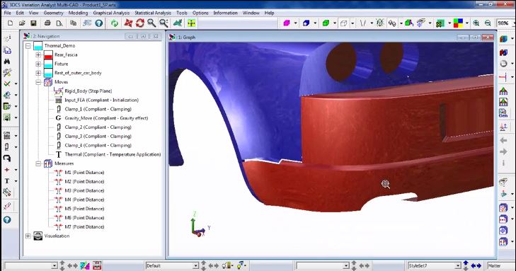 Sag from release of tooling in rear fascia